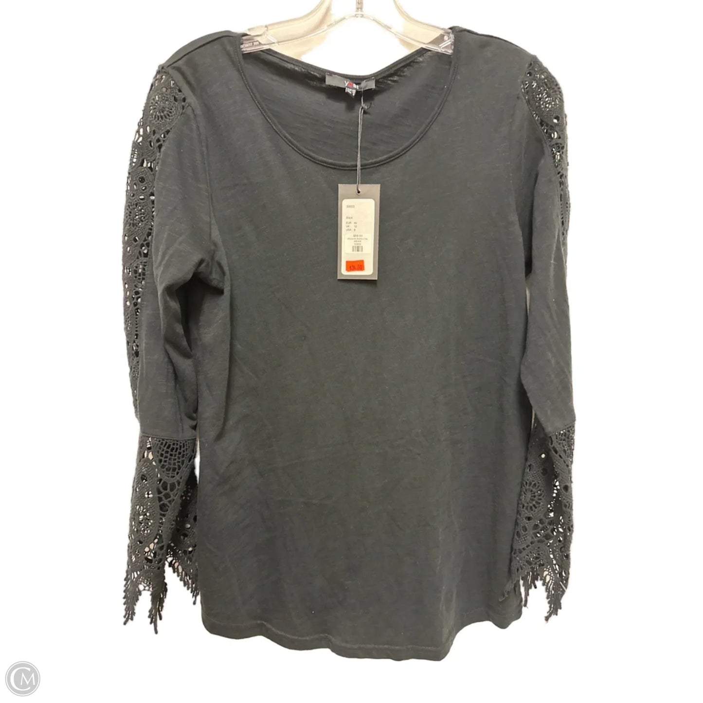 Top Long Sleeve By Yest In Black, Size: M