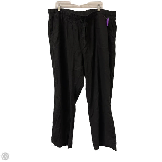 Pants Linen By Cato In Black, Size: 22