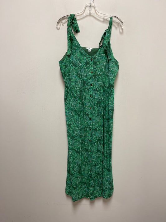 Green Dress Casual Maxi Dip, Size L