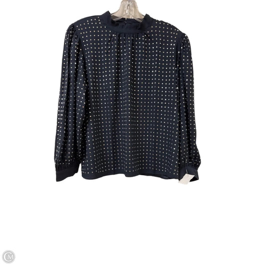 Top Long Sleeve By Ann Taylor In Navy, Size: Sp