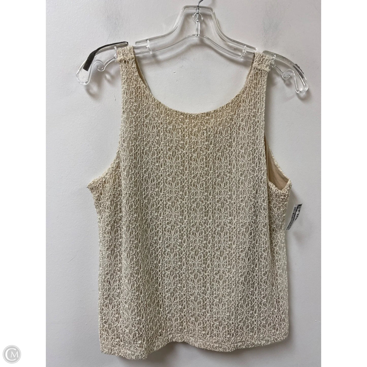Top Sleeveless By Ann Taylor In Cream, Size: Lp