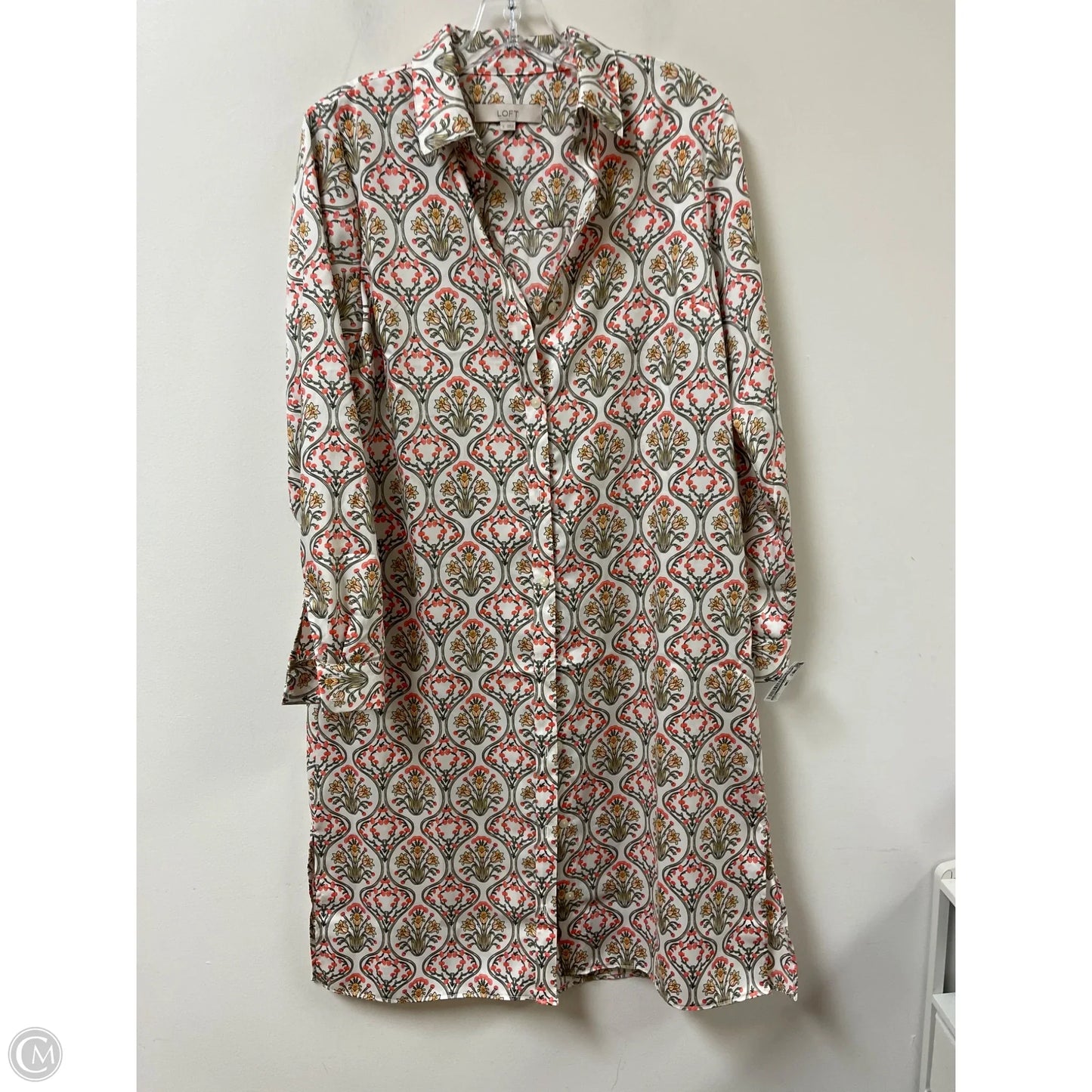 Dress Casual Midi By Loft In Orange, Size: S