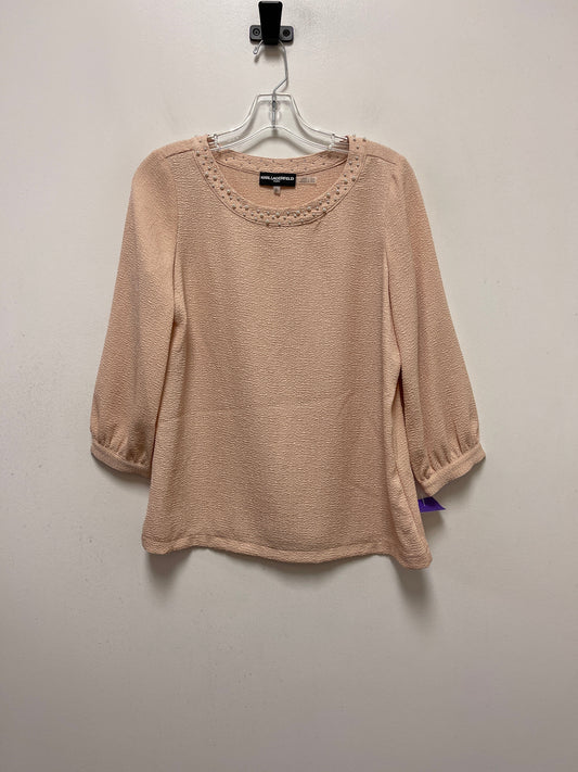 Pink Top Long Sleeve Karl Lagerfeld, Size S