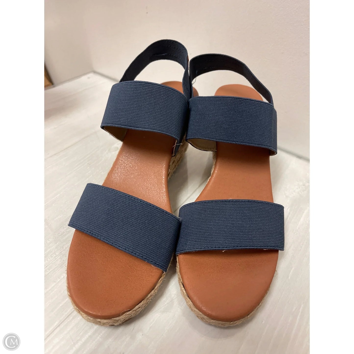 Sandals Heels Wedge By Tommy Bahama In Blue, Size: 8.5