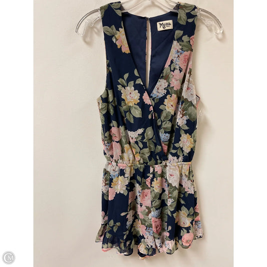 Romper By Mumu In Floral Print, Size: S