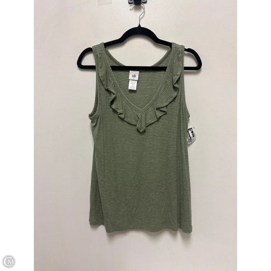 Top Sleeveless By Cabi In Green, Size: S