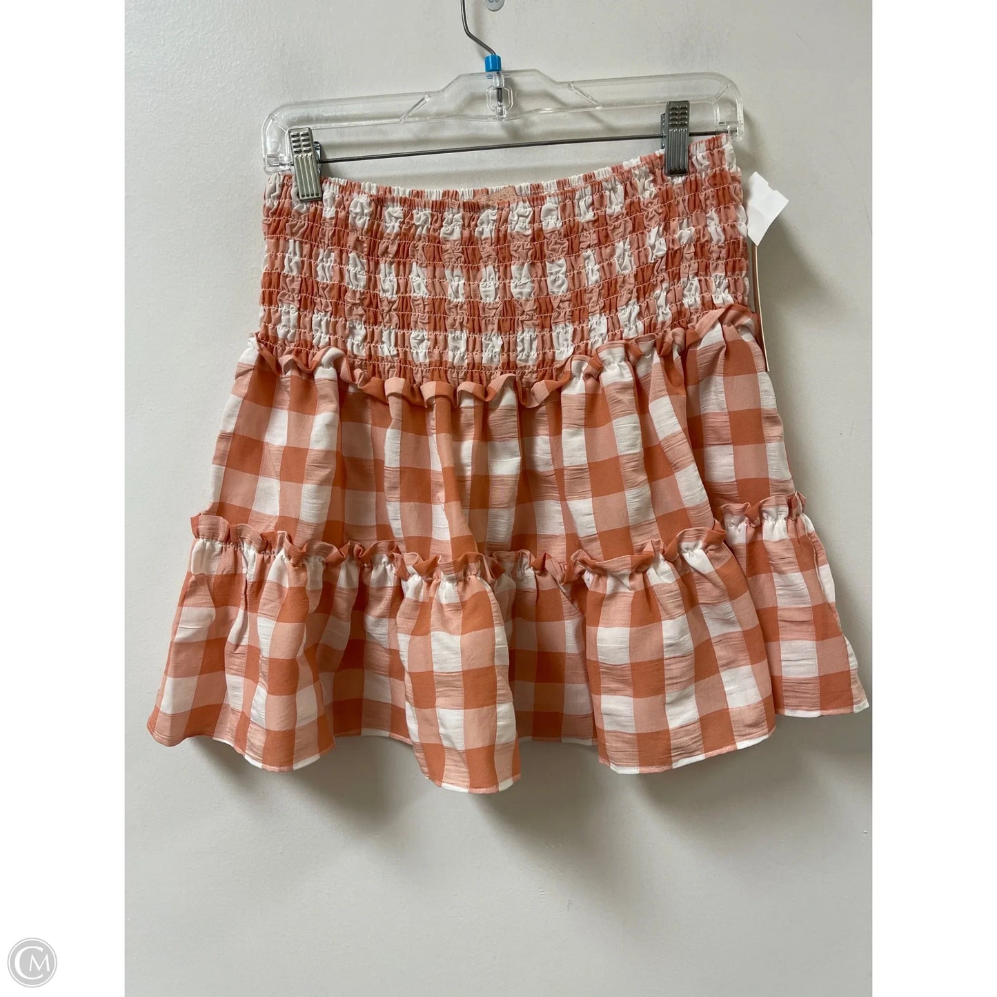 Skirt Midi By Clothes Mentor In Orange, Size: 12