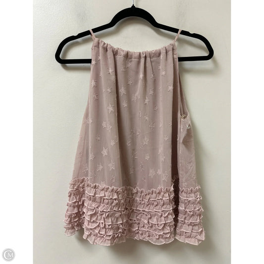 Top Sleeveless By Entro In Pink, Size: S