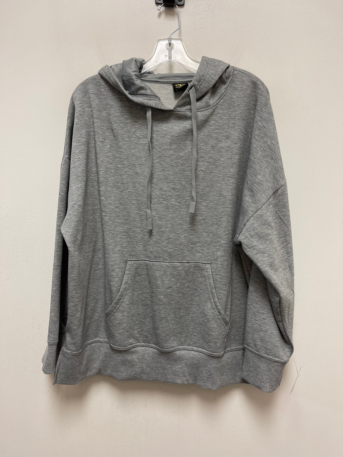 Grey Athletic Sweatshirt Hoodie Athletic Works, Size Xl