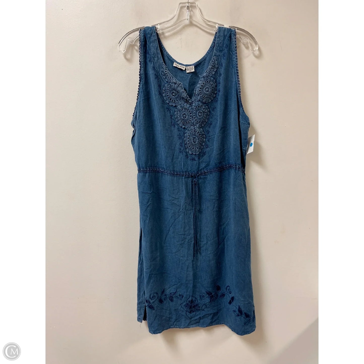 Dress Casual Midi By Clothes Mentor In Blue, Size: 2x