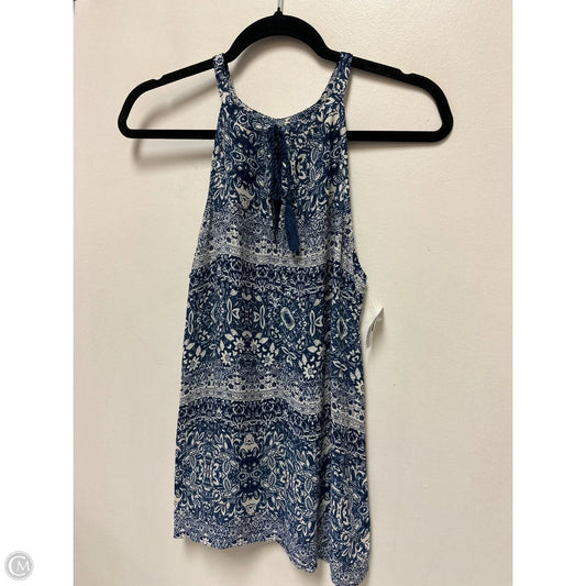 Top Sleeveless By St Tropez In Blue & White, Size: M