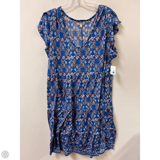 Dress Casual Midi By Max Studio In Blue, Size: 2x