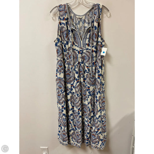 Dress Casual Midi By Max Studio In Floral Print, Size: 1x