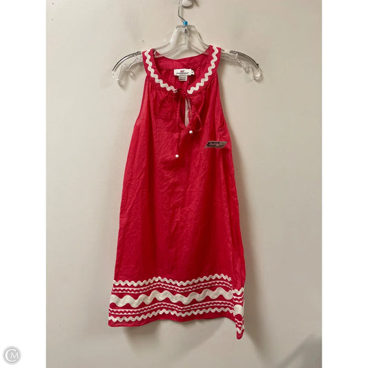 Dress Casual Midi By Vineyard Vines In Pink, Size: Xs