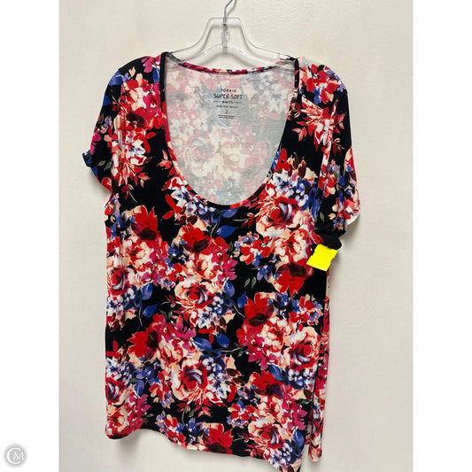 Top Short Sleeve By Torrid In Floral Print, Size: 2x
