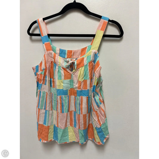 Top Sleeveless By Wonderly In Multi-colored, Size: S
