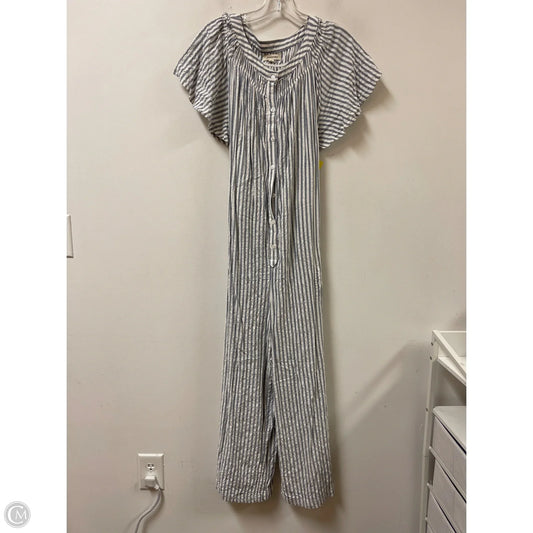 Jumpsuit By Max Studio In Blue & White, Size: L