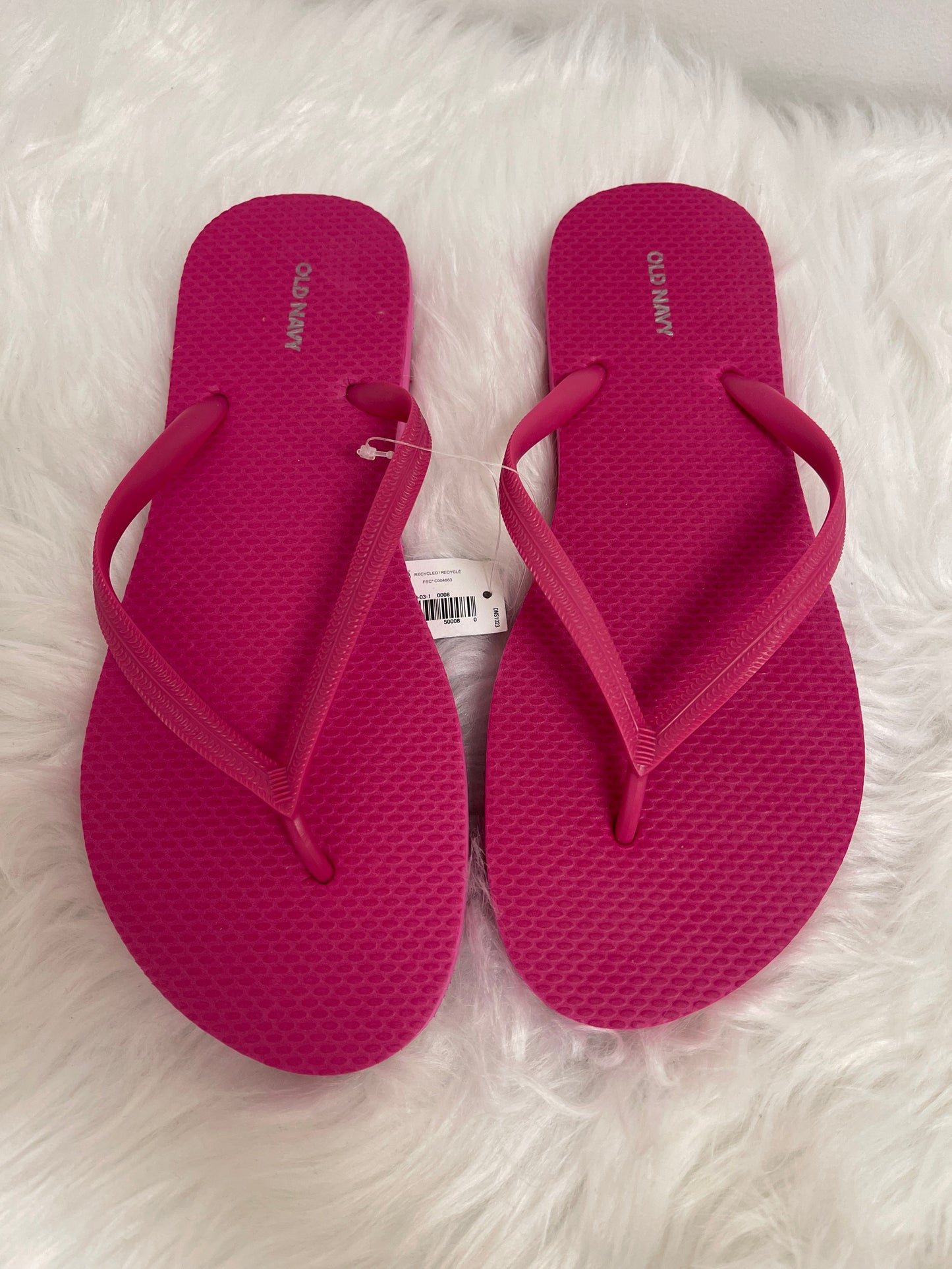 Pink Sandals Flip Flops Old Navy, Size 8