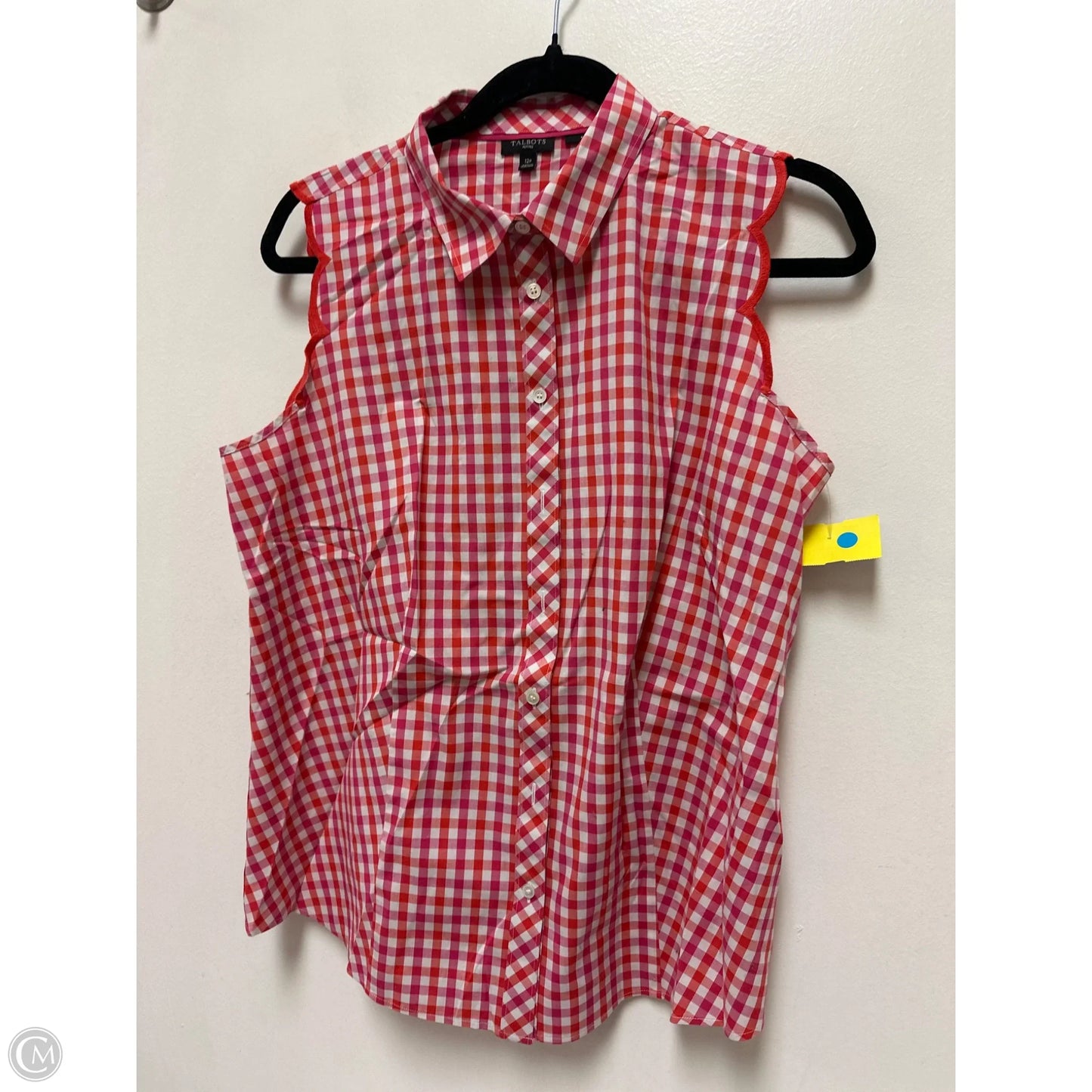 Blouse Sleeveless By Talbots In Red, Size: Lp