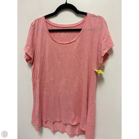 Top Short Sleeve By Pure Jill In Orange, Size: Lp