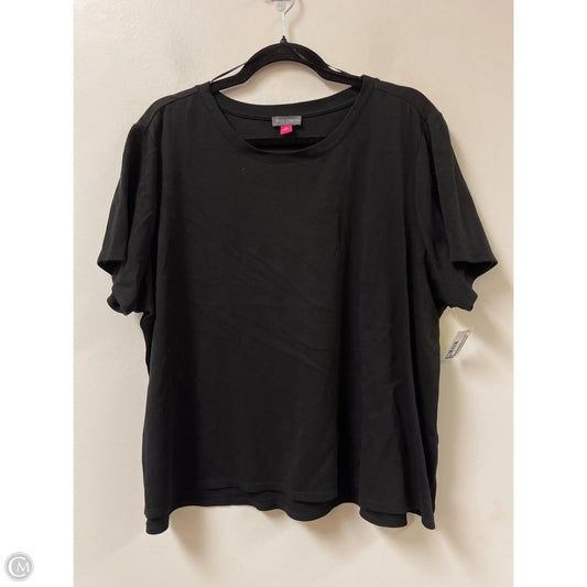 Top Short Sleeve By Vince Camuto In Black, Size: 2x