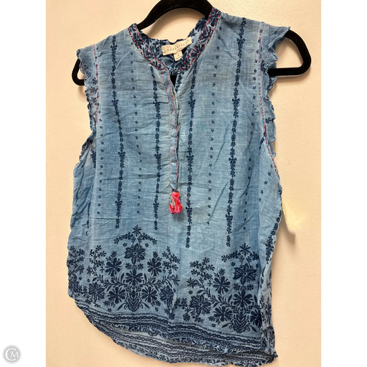 Top Sleeveless By Lovestitch In Blue, Size: L
