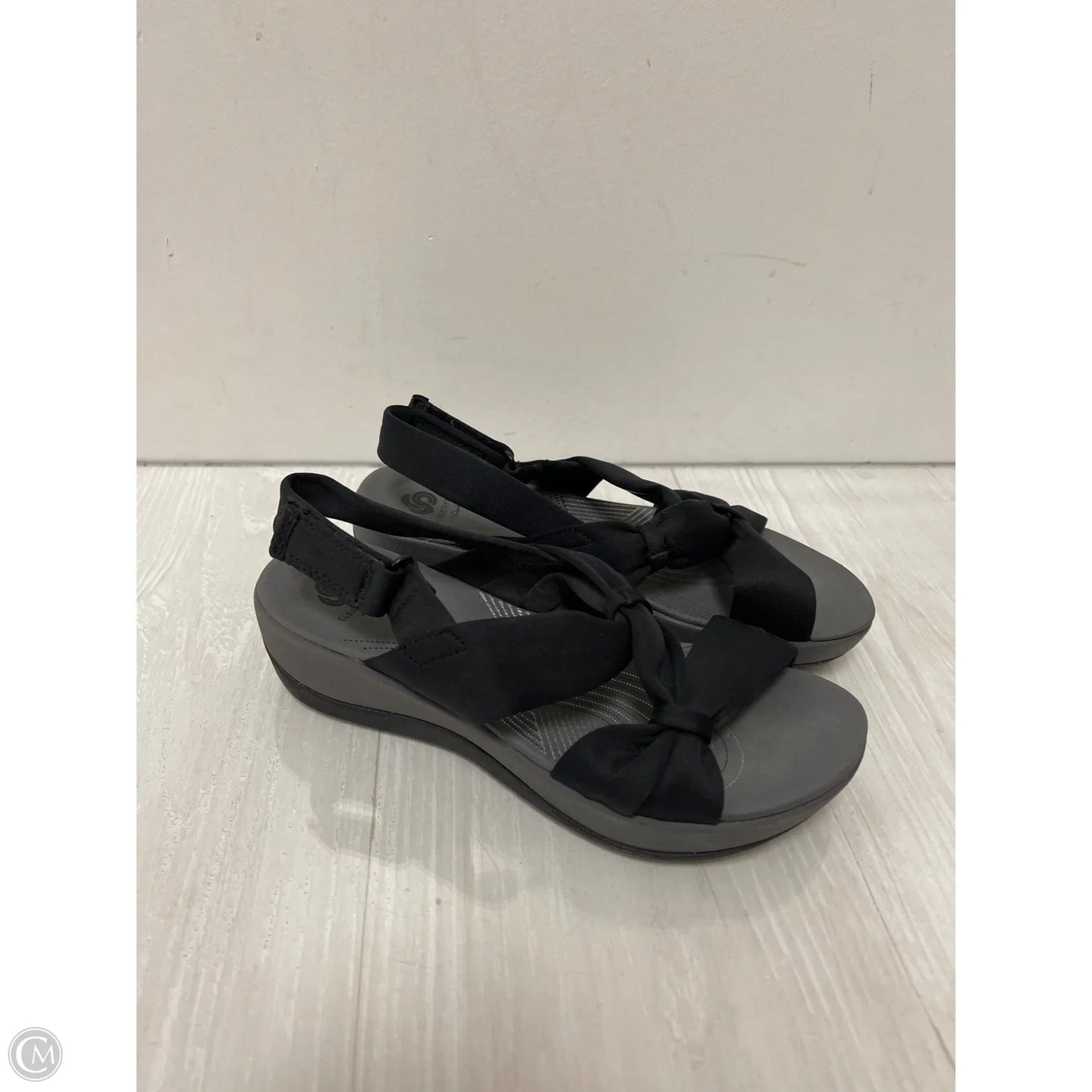 Sandals Flats By Clarks In Black, Size: 7