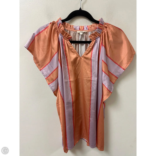 Top Short Sleeve By Entro In Multi-colored, Size: L