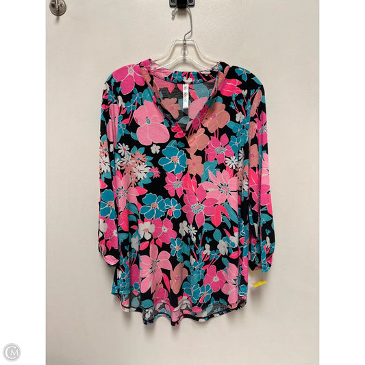 Top Long Sleeve By Dear Scarlett In Floral Print, Size: S