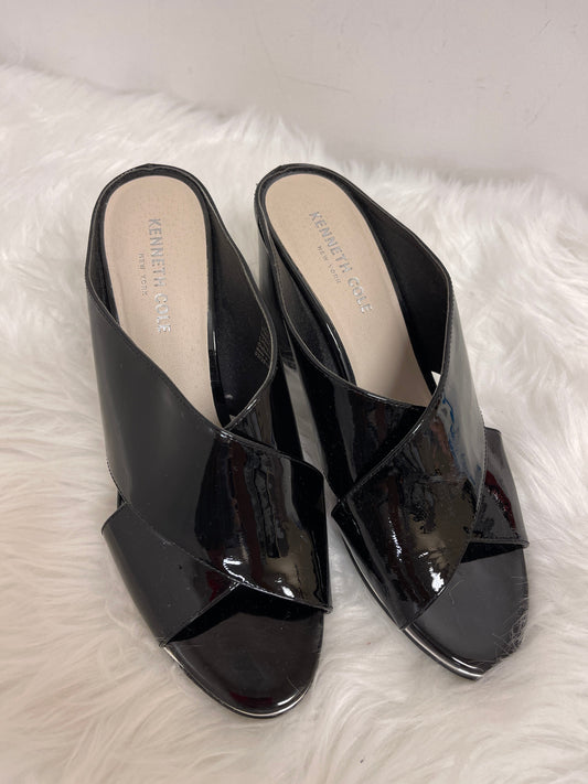 Black Shoes Heels Block Kenneth Cole, Size 8