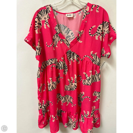 Dress Casual Midi By Bibi In Pink, Size: L