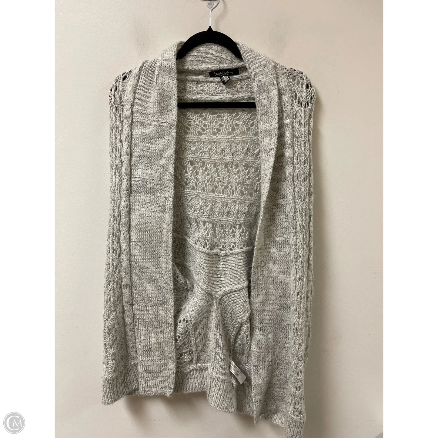 Cardigan By David Kahn In Grey, Size: Xs