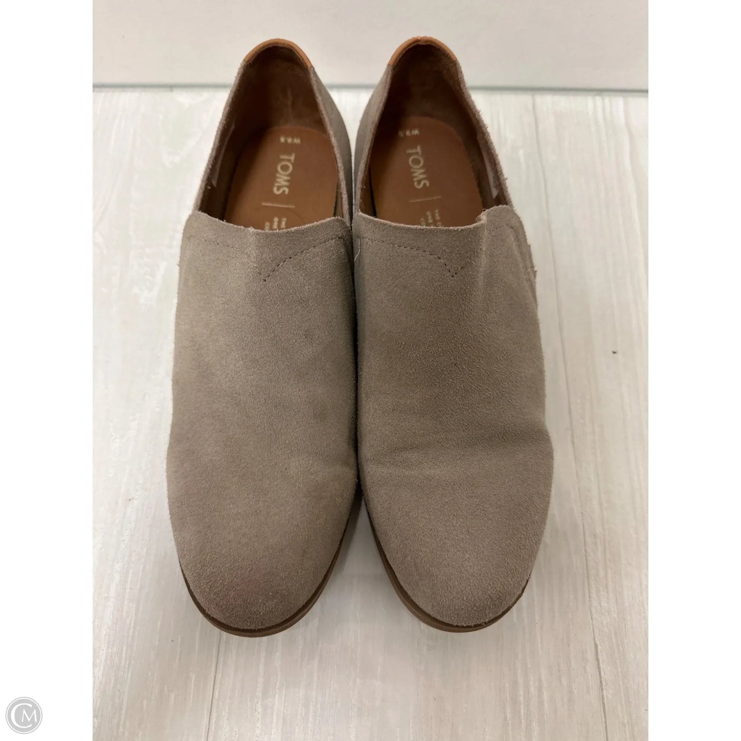 Boots Ankle Heels By Toms In Taupe, Size: 9.5
