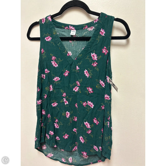 Top Sleeveless By Old Navy In Green, Size: S
