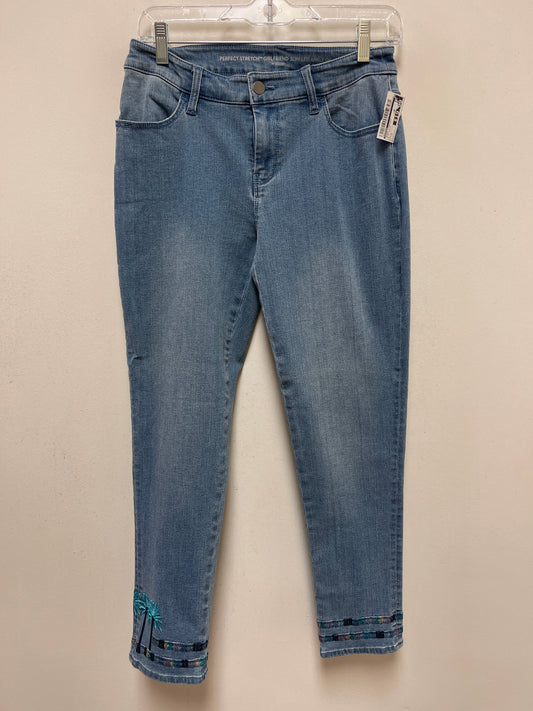 Blue Denim Jeans Straight Chicos, Size 2