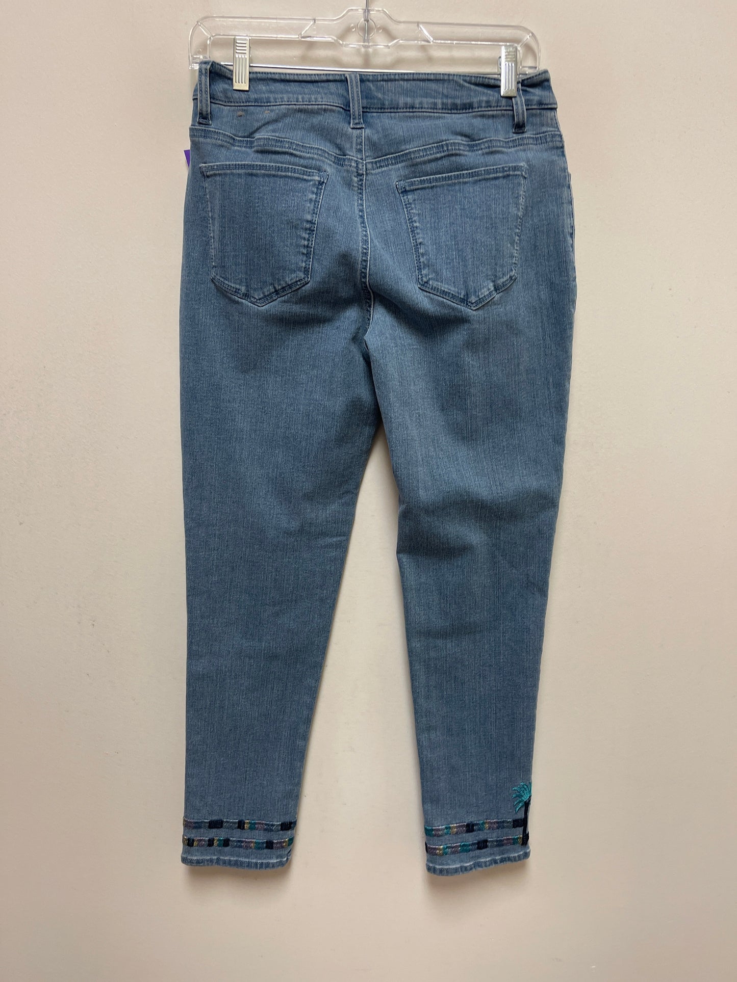 Blue Denim Jeans Straight Chicos, Size 2