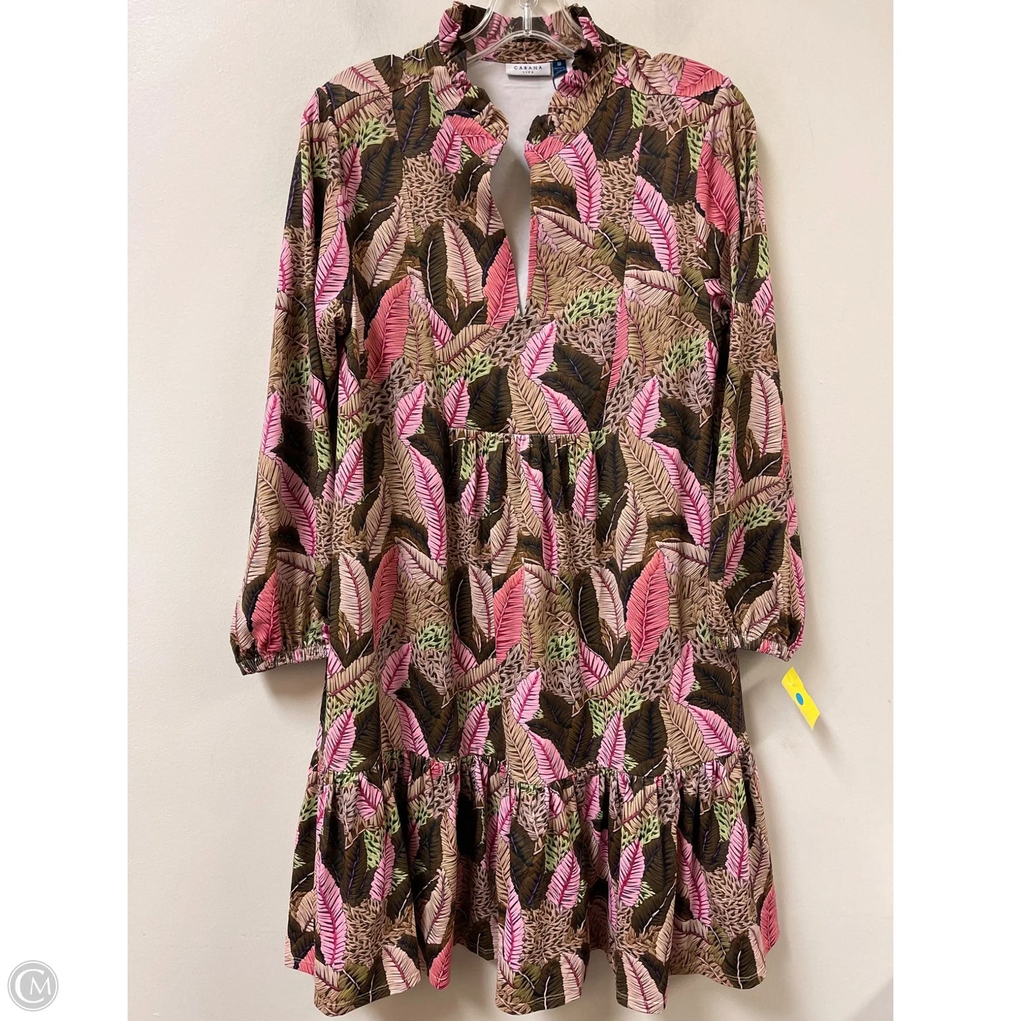 Dress Casual Midi By Cabana Life In Floral Print, Size: M