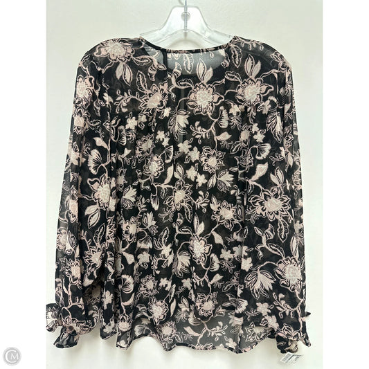 Top Long Sleeve By Sanctuary In Black & Cream, Size: Xs