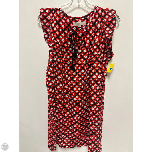 Dress Casual Midi By Loft In Red, Size: Xs