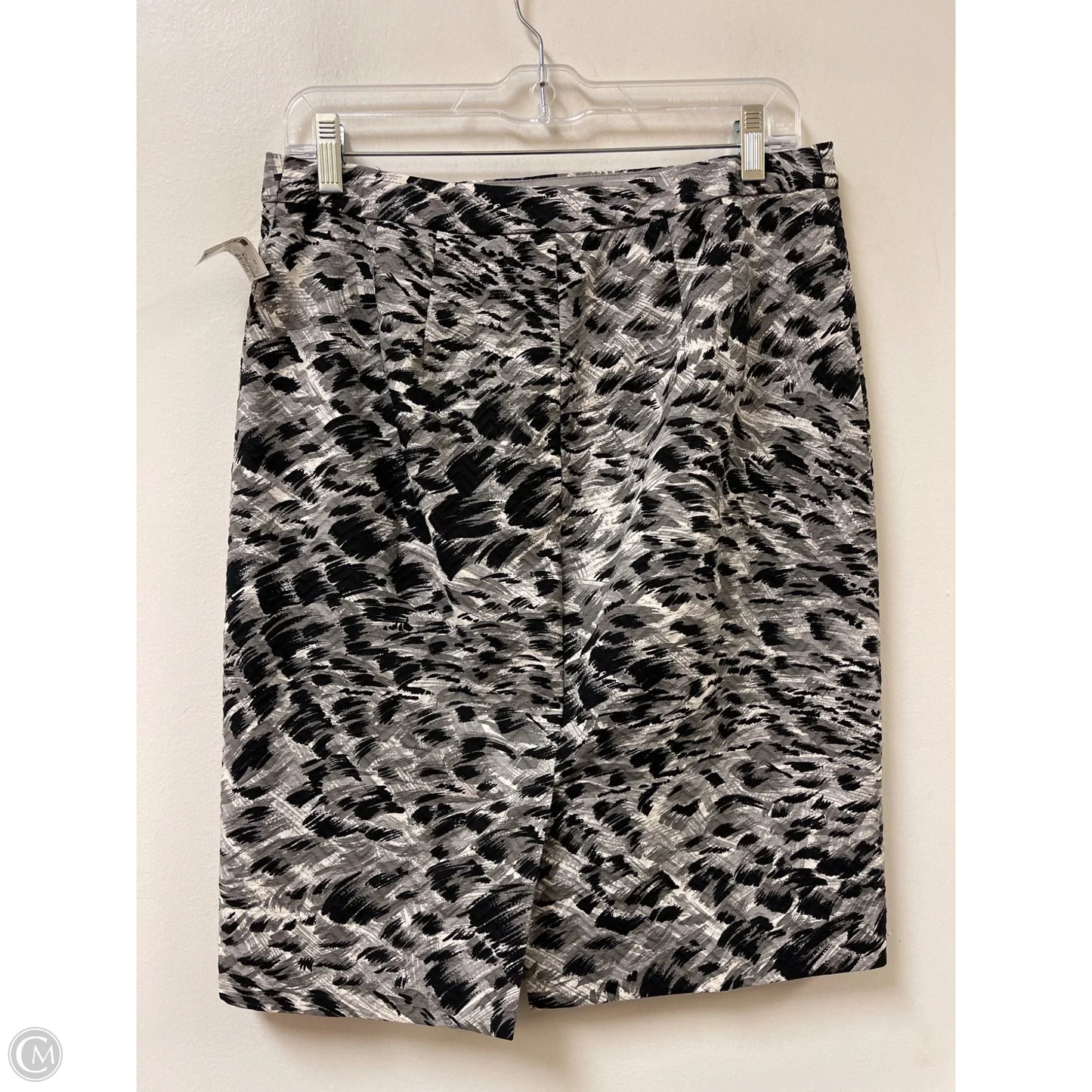 Skirt Midi By Talbots In Black & Grey, Size: 8p