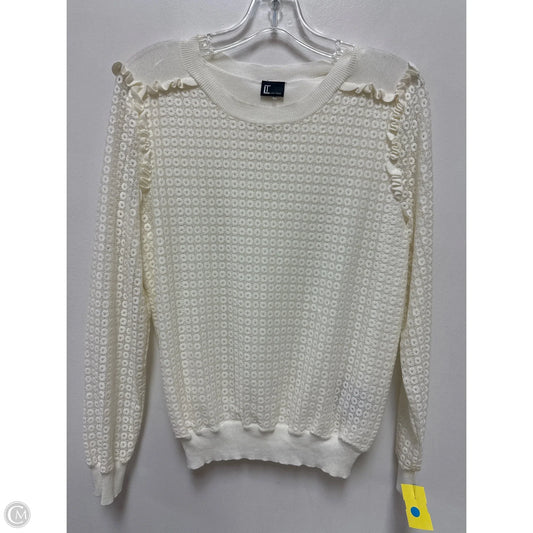 Top Long Sleeve By Clothes Mentor In Cream, Size: L