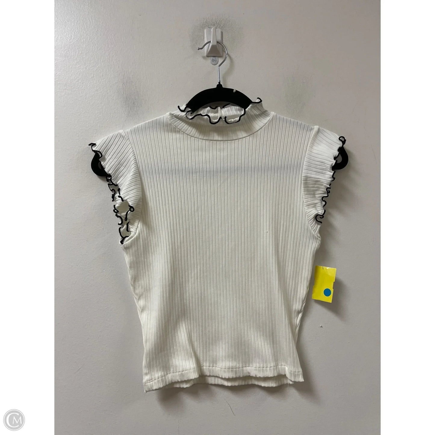Top Sleeveless By Zara In White, Size: S