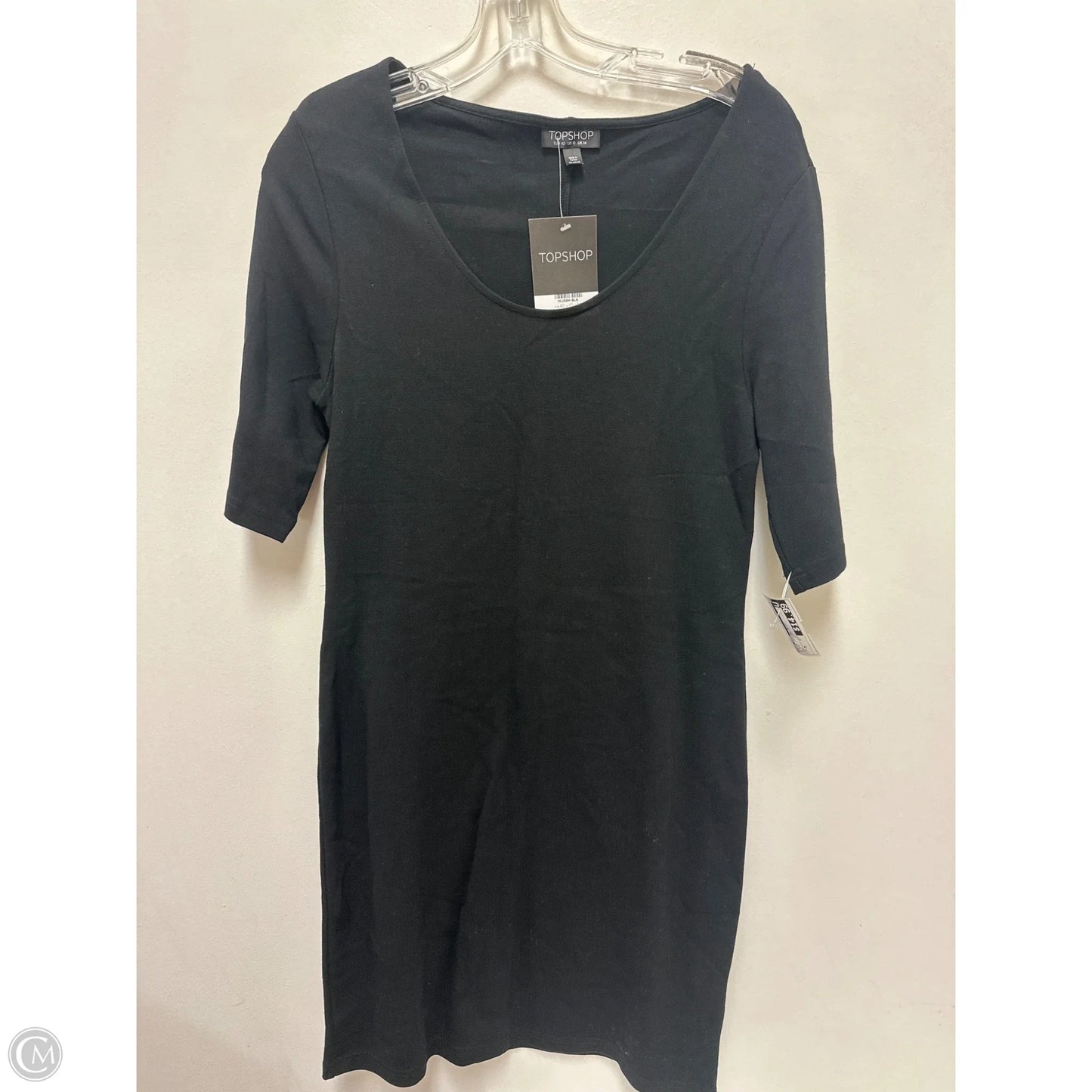 Dress Casual Midi By Top Shop In Black, Size: M