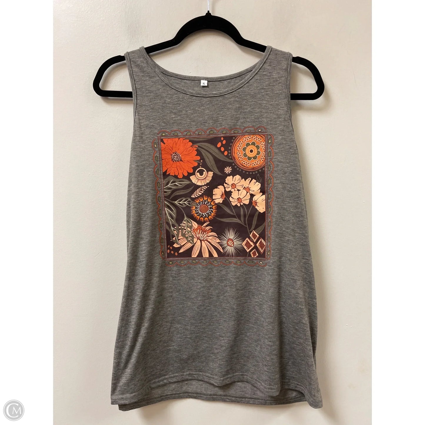 Top Sleeveless By Clothes Mentor In Grey, Size: Xl