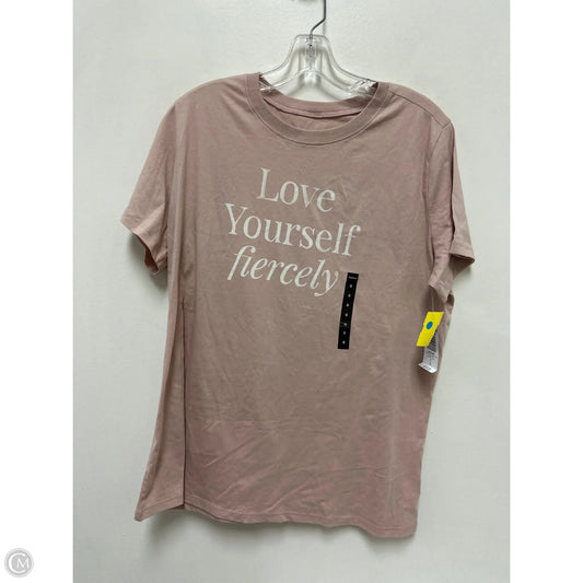 Top Short Sleeve By Torrid In Pink, Size: L