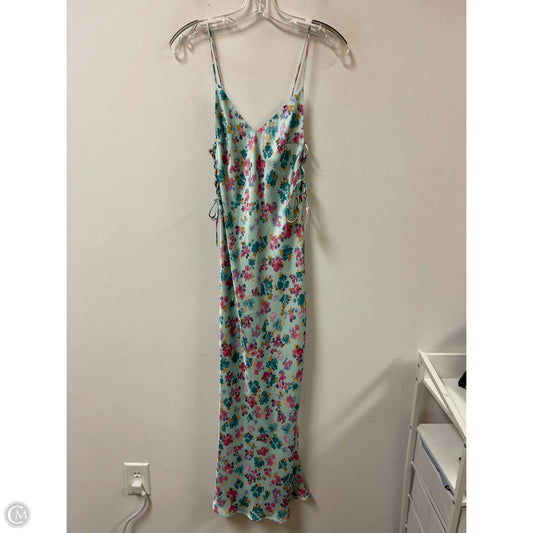 Dress Casual Maxi By Zara In Floral Print, Size: Xs