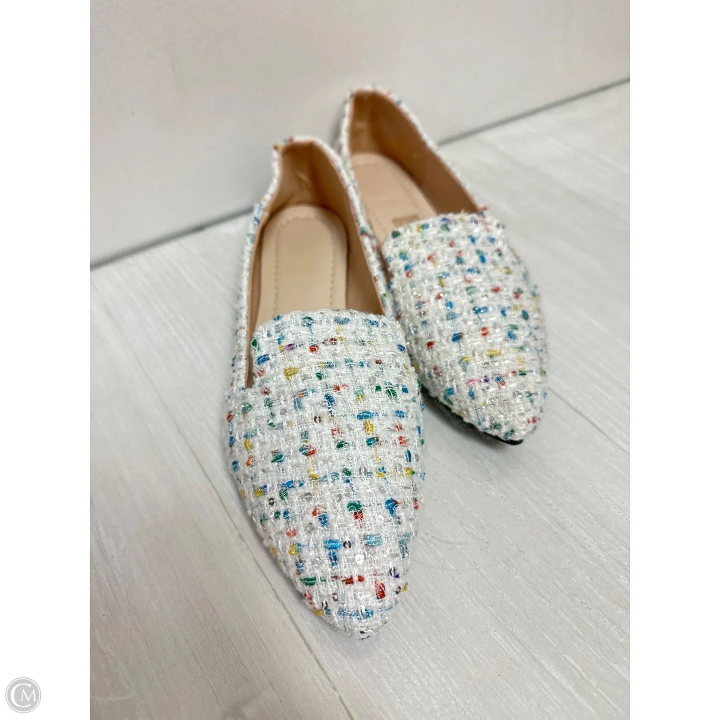 Shoes Flats By Clothes Mentor In Multi-colored, Size: 11.5