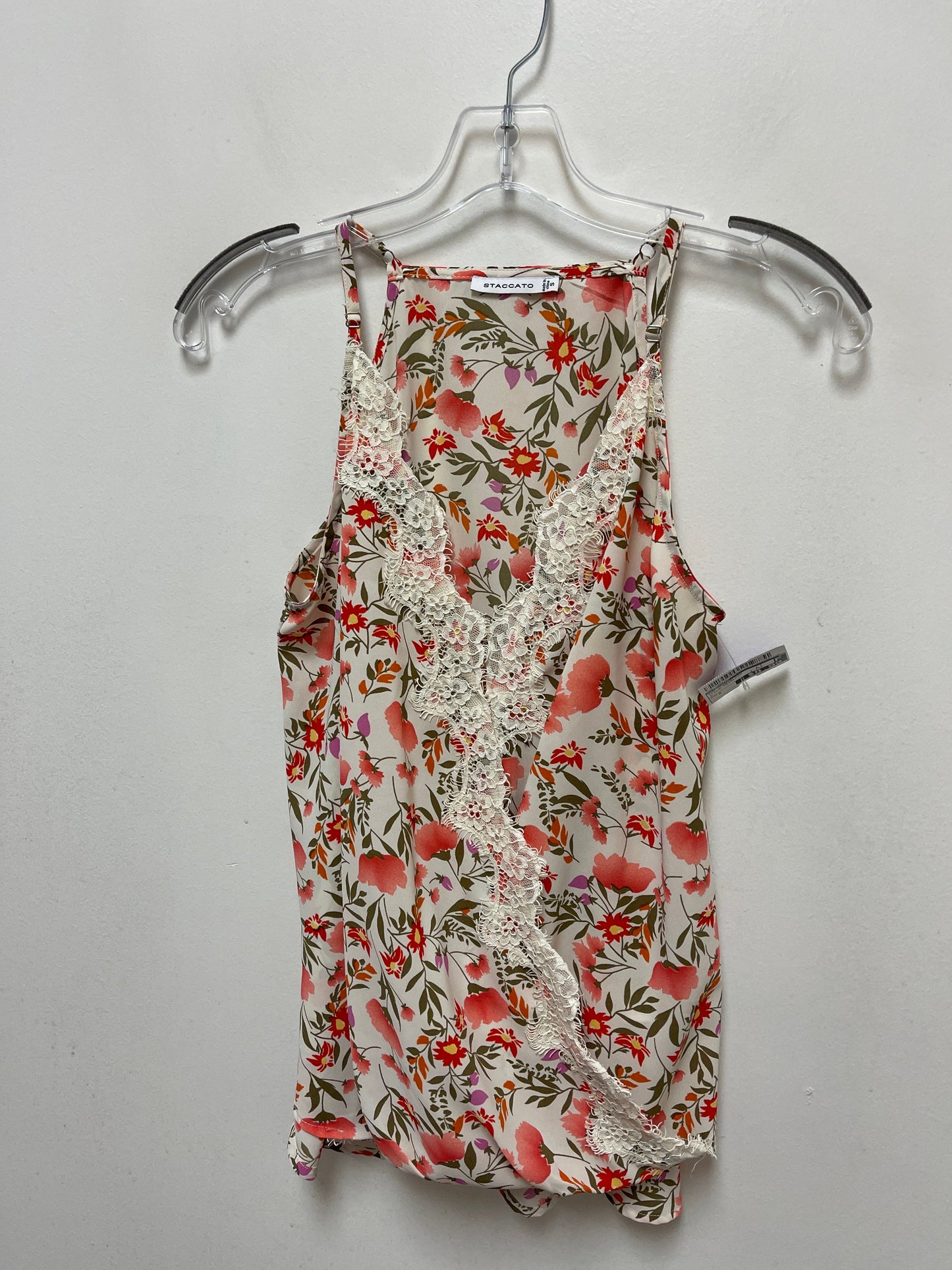 Floral Print Top Sleeveless Staccato, Size S