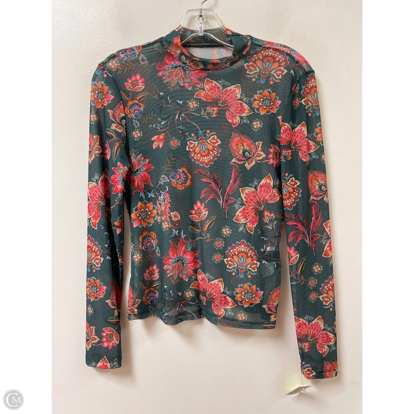 Top Long Sleeve By Shein In Multi-colored, Size: M