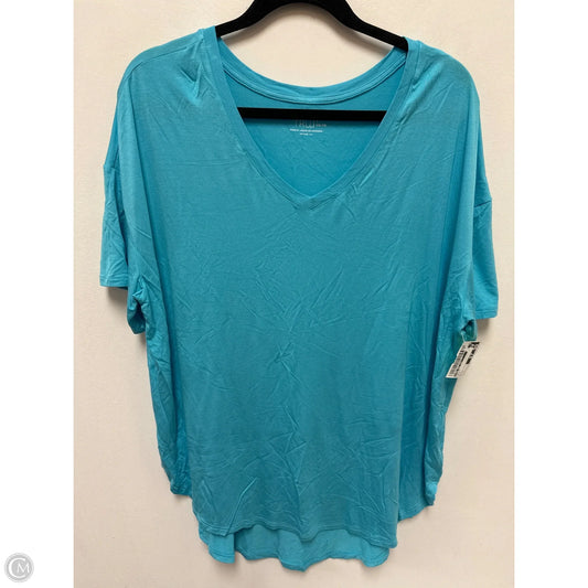 Top Short Sleeve By Time And Tru In Blue, Size: L
